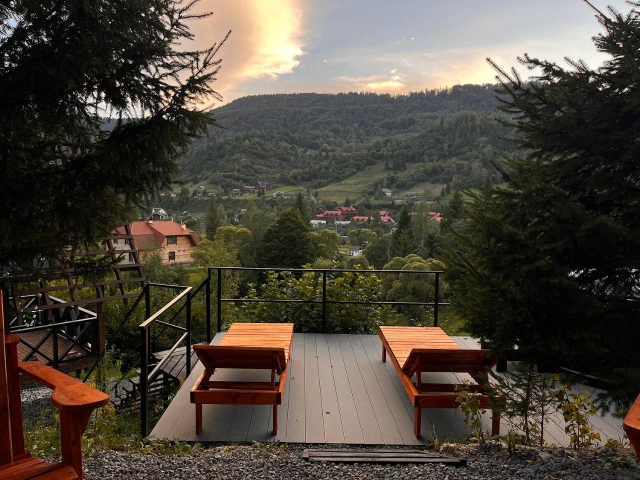 Valley Hills-Котедж На Схилах Гір З Чаном-Джакузі Slavske Habitación foto