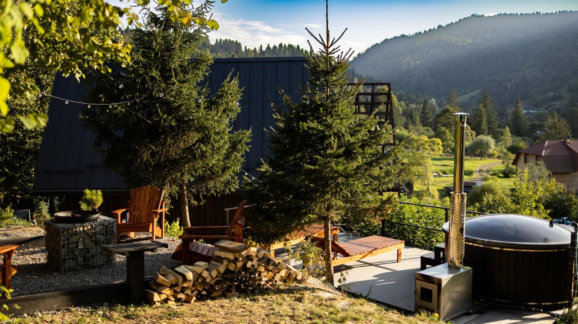 Valley Hills-Котедж На Схилах Гір З Чаном-Джакузі Slavske Exterior foto